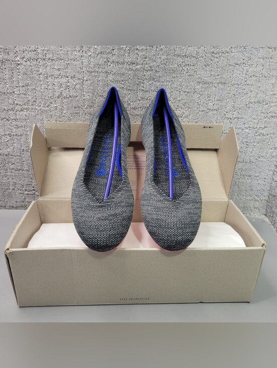 Rothy's Shoes - Rothy’s The Flat Women's Size US 7.5 Charcoal Birdseye Slip On Shoes